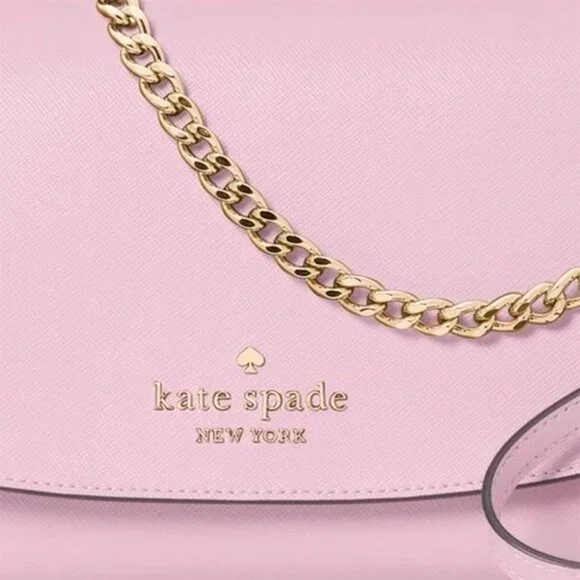 S Kate Spade Carson Convertible Crossbody Bag Pink Leather WKR00119 NWT $299 - Picture 6 of 9